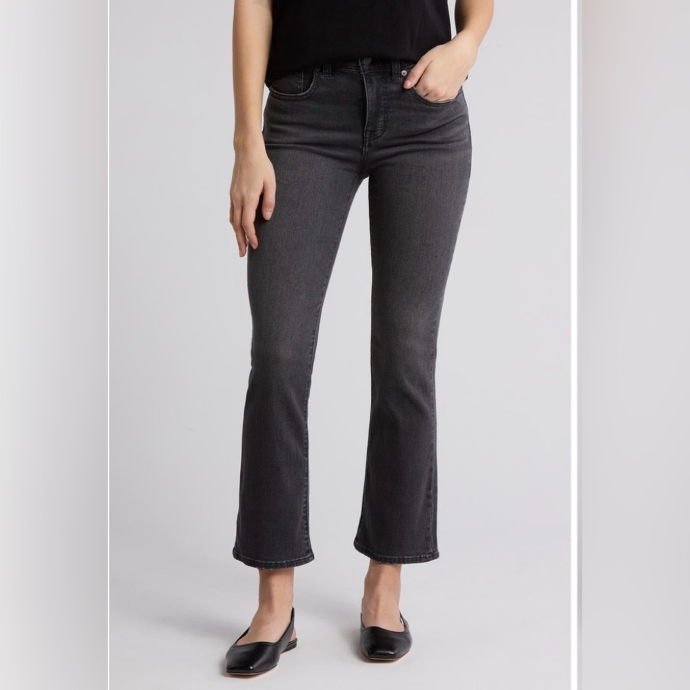 Madewell mid-rise Kick out Black  Jeans 30T